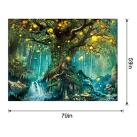 Tapeçaria de Parede Cenário Florestal - Decoração Natural para Sala, Quarto e Escritório - imagem 3