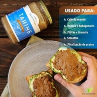 Tahine Integral 350g | 100% Natural, Vegano, Sem Glúten e Sem Lactose | Fonte de Fibras e Cálcio | Moído em Pedra – Sésamo Real - imagem 4