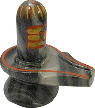 Mármore Natural Lord Shiva Lingam - Escultura Sagrada para Ritual e Decoração (12 cm) - imagem 1