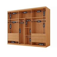 Guarda-Roupa Casal 6 Portas 6 Gavetas Vision Naturalle/Off White | Organize seu Quarto com Estilo - imagem 5