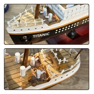 Modelo de Navio RMS Titanic em Madeira | Réplica Detalhada 35,5cm | Decoração Náutica Premium - imagem 4