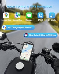 Tela CarPlay Moto HD 12,7cm: Navegação GPS Inteligente com Apple CarPlay e Android Auto - imagem 4