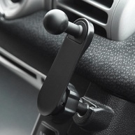 Suporte de Celular Universal para Carro: Mastro Curto Preto com Cabeça de 17mm para Navegação Segura - imagem 1