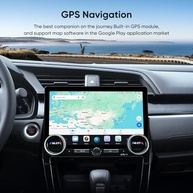 Rádio Automotivo Honda Civic QLED Touchscreen: Navegação GPS, CarPlay Sem Fio e Android 5G WiFi - imagem 4