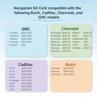 Atualização Cartão SD Navegação GM 2025: Mapas Mais Recentes para Buick, Cadillac, Chevrolet, GMC (EUA/CAN/MEX) - imagem 4