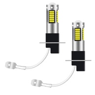 Lâmpada Neblina LED H3 5630 10SMD 30 Chips - Luz Branca Fria para Carros DC9-16V (Par) - imagem 1