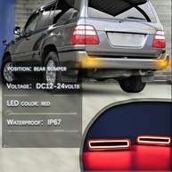 Kit Luz de Neblina LED Sequencial para Toyota Land Cruiser LC100 & Lexus LX470 (1998-2007) - Fumaçado - imagem 4