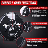 Kit Faróis de Neblina LED 18cm Auxiliares para Harley Davidson Road King, Electra Glide e Softail - imagem 3