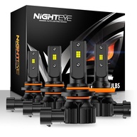 NIGHTEYE Lâmpadas de Farol de Neblina 9005/9006: Iluminação Potente e Segura (Pacote com 4) - imagem 1