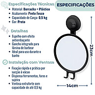 Espelho Anti-Vapor: Barbear Sem Neblina! - imagem 2