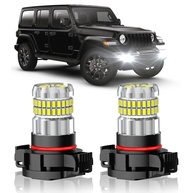 Luz de Neblina LED 13000LM para Jeep Wrangler 2010-2023: Super Brilhante 6000K Branco Frio, 360° Iluminação, Plug and Play - imagem 1