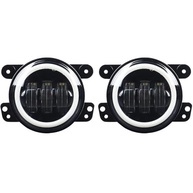 Faróis de Neblina LED 4" 30W Redondos para Jeep Wrangler JK (2007-2017) - Visibilidade Superior - imagem 5
