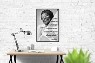 Pôster Maya Angelou 'A necessidade de mudança' - Arte Motivacional 30,5x45,7cm - imagem 2