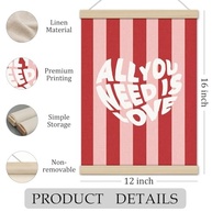 Moldura para Pôster 'All You Need Is Love' 30,5 x 40,6 cm - Decoração de Parede com Mensagem Positiva - imagem 4