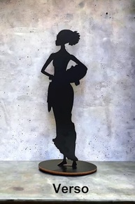 KIT C/2 Enfeites Decorativos Mesa Mulher Africana Negra - Estilo e Identidade para Sua Casa - imagem 4