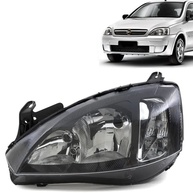 Farol Corsa Sedan e Montana 2008-2012 Máscara Negra USA H7/H1 - Visual Esportivo e Iluminação Superior - imagem 1