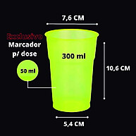 Copos Neon Premium 300ml Kit 50~250 - Brilham na Luz Negra! - imagem 2