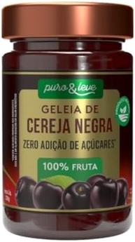 GELÉIA DE CEREJA NEGRA 100% FRUTA ZERO ADIÇÃO AÇÚCAR - PURO & LEVE 230G - imagem 2