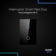 Interruptor Smart Wi-Fi 2 Botões com Controle por Voz - Avant Neo - imagem 2