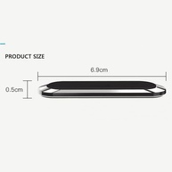Suporte Magnético Universal para Celular no Carro: Fixação Imã Neodímio Forte e Saída de Ar - iPhone, Samsung, Motorola e Mais (Prata/Preto) - imagem 3