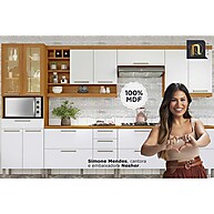 Cozinha Burguesa Premium 4 Peças Freijó/Branco - Nesher - imagem 2