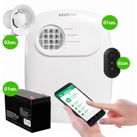 Kit Completo: Central de Alarme Intelbras ANM 24 Net + 2 Controles, Bateria e Sirenes - imagem 3