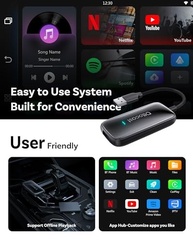 OTTOCAST Play2Video Ultra: CarPlay/Android Auto Sem Fio com YouTube, Netflix e Mais | WiFi 5GHz - imagem 5