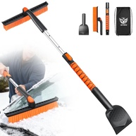 SKYJDM Escova Neve e Gelo Extensível 116cm: Para-brisa Impecável Sem Arranhões! - imagem 1
