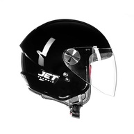 Capacete Moto Aberto Fly New Jet Preto Brilhante: Estilo e Segurança para Sua Pilotagem - imagem 2