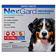 Nexgard Antipulgas e Carrapatos para Cães 25,1 a 50kg: 3 Tabletes - imagem 1