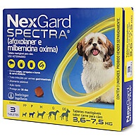 NexGard Spectra para Cães de 3,6 a 7,5 kg: Proteção Completa Contra Parasitas - imagem 1