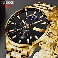 NIBOSI Dourado: O Relógio Masculino Completo - imagem 1