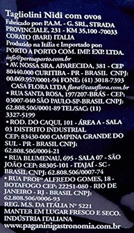 Macarrão Tagliolini Nidi Ovo Paganini 500g - imagem 3