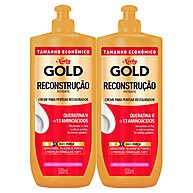 Niely Gold Reconstrução: Kit 2 Cremes 500ml - imagem 1
