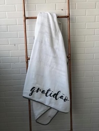 Mantinha Bebê Gratidão - Flufi Nine - Algodão Orgânico Personalizado - imagem 5