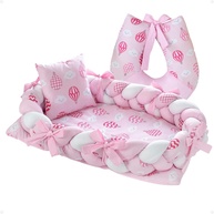 Almofada de Amamentação com Ninho Redutor Rosa - Conforto e Segurança para Bebês - imagem 1