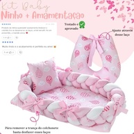 Almofada de Amamentação com Ninho Redutor Rosa - Conforto e Segurança para Bebês - imagem 5