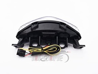 Lanterna Traseira LED com Seta Integrada para Kawasaki Ninja 650R/ER-6 (2009-2011) - Lente Transparente - imagem 4