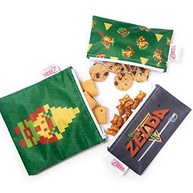 Bumkins Nintendo - Sacos Reutilizáveis Impermeáveis com Tema Zelda | Bolsas de Lanche Laváveis para Crianças e Adultos - imagem 4