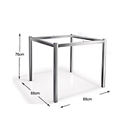 Base de Mesa Reno: Elegância em Aço Niquelado - imagem 2