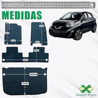 Tapete de Borracha Inteiriço e Porta-Malas para Nissan March: Proteção Total e Estilo Premium - imagem 4