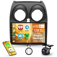 Central Multimídia Android 8 Núcleos 6+128GB para Nissan Rogue/Qashqai (2006-2016) com CarPlay Sem Fio e Android Auto - imagem 2