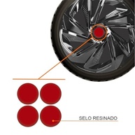 Jogo Calota Aro 13 Nitro Black Palio Uno Siena Mobi Strada Fiorino Doblo Argo Idea Punto Cronos Toro Linea Bravo + Selo Resinado - imagem 3