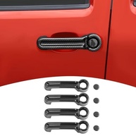 Acabamento Maçaneta Fibra de Carbono para Dodge Nitro e Jeep Liberty 2007-2012 (4 Peças) - imagem 2