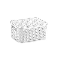 Cesto Organizador Rattan PP com Tampa – Nitron - imagem 2