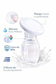 Coletor de Leite Materno em Silicone com Tampa Segura - 3 Níveis de Sucção, BPA-Free - imagem 5
