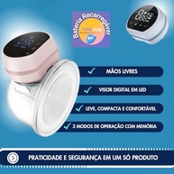 Bomba Tira Leite Materno Elétrica Portátil Mãos Livres - 3 Modos, 10 Níveis de Sucção, Sem BPA - imagem 2