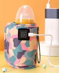 Aquecedor de Mamadeira 3 Níveis USB Portátil para Carro - Rosa - imagem 1