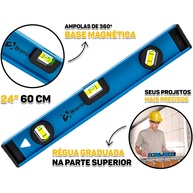 Nível Bramix 60cm: Precisão Magnética! - imagem 1