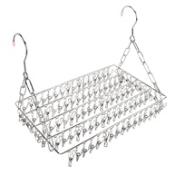 Rack de Secagem de Roupas Dobrável em Aço Inoxidável - Multifuncional com Ajuste de Nível - imagem 1